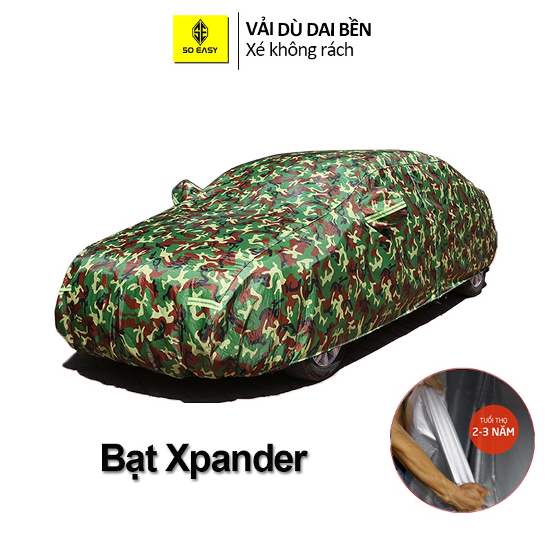 Bạt phủ xe hơi trùm cho ô tô Xpander , SOEASY chất liệu  vải dù Oxford xé không rách Bảo hành 1 năm BPXM