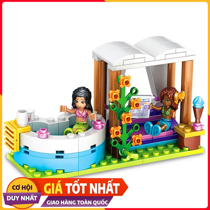 Bộ Xếp Hình Lego Friends Cầu Trượt NO.TM3011A/550 Chi Tiết. Lego Xếp Hình Đồ Chơi Thông Minh Cho Bé.