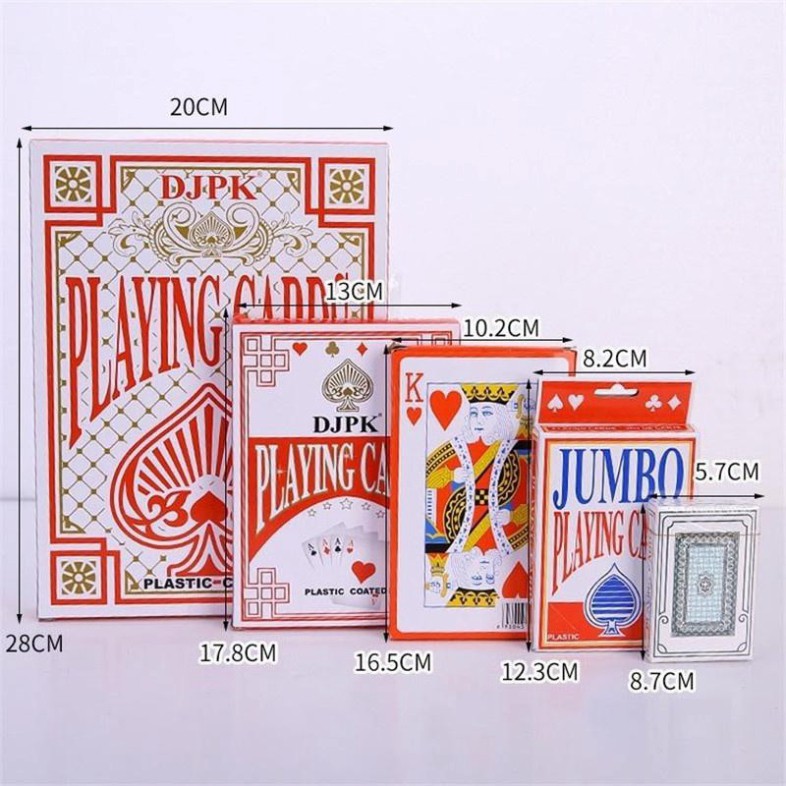 Bộ Bài Tây Bài Poker khổng lồ A4 Bộ bài tây/ bài poker kích thước lớn,cỡ lớn, loại to THẻ bài mini