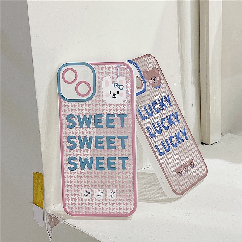 Ốp lưng iphone Ốp Điện Thoại Trong Suốt In Chữ Tiếng Anh Hoạt Hình Cho Iphone 13Promax xr xsmax Apple XS/7/8PLUS/PRO/MAX Dinuo case