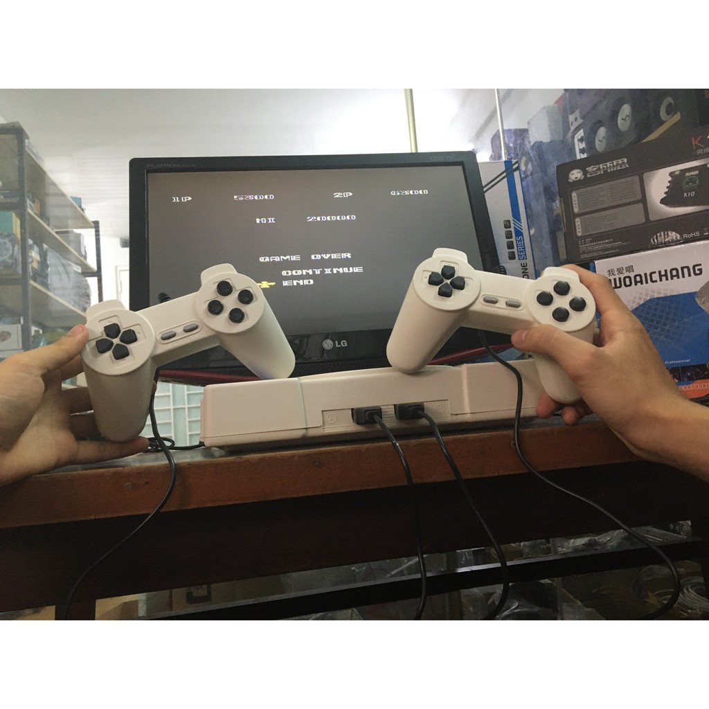 Máy Chơi Game 4 Nút HDMI 628 trò Nes+20 trò Ps1 , Máy chơi game cầm tay - Tay cầm