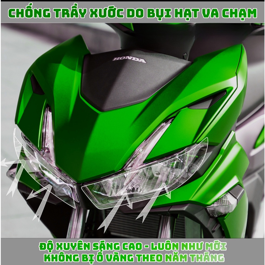 DECAL DÁN CHOÁ ĐÈN WINNER X V2, V3 , FILM DÁN CHUYỂN MÀU LÀM ĐẸP CHO WINNER X V2, V3. PPF BẢO VỆ ĐÈN VÀ MẶT ĐỒNG HỒ