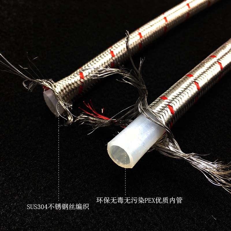 Đầu Nối Vòi Nước Nóng Lạnh Linh Hoạt Bằng Thép Không Gỉ 304