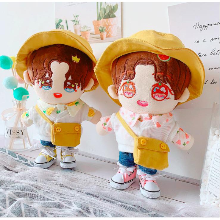 Set outfit gile lẻ cho doll 20-22cm
