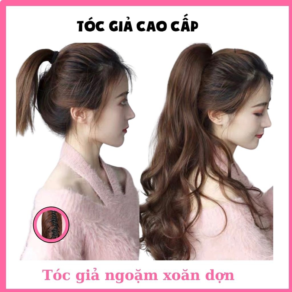 Tóc giả ngoặm xoăn dợn phồng ❤️FREESHIP❤️ ngoặm n44