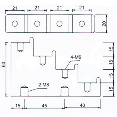Sứ đỡ thanh cái bậc thang CT4-20