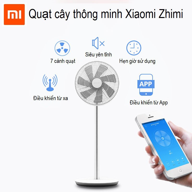 QUẠT CÂY THÔNG MINH XIAOMI ZHIMI : Chính Hãng