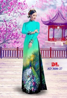 Vải áo dài con công