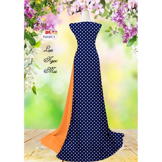 Vải áo dài chấm bi