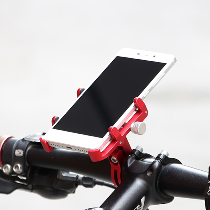 Giá Đỡ Điện Thoại Bằng Nhôm Xoay 360 Độ Gắn Xe Đạp Leo Núi