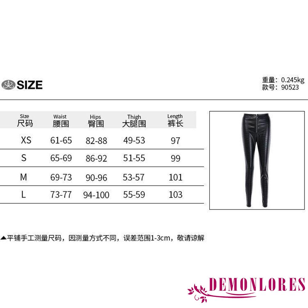 Quần dài vân da cá sấu dáng ôm vừa vặn phong cách sành điệu cho nữ