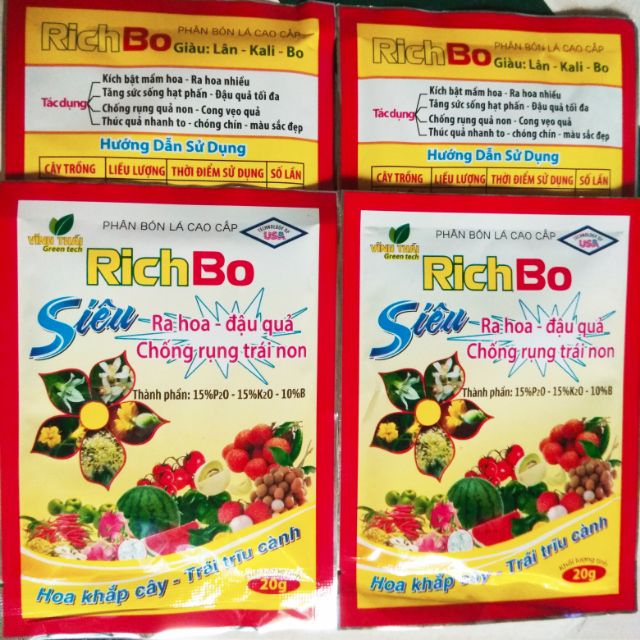 Siêu ra hoa - đậu quả - Chống rụng non trái RichBo