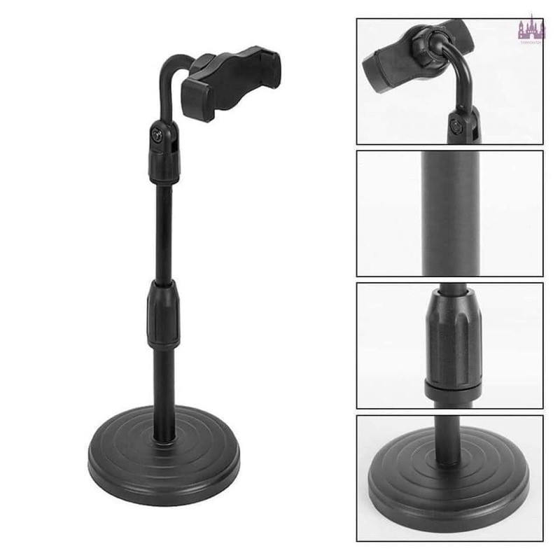 Giá đỡ điện thoại để bàn Livestream Xem Video Ổn Định Xoay 360 Độ đa năng