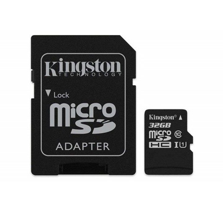 Thẻ nhớ 32GB 16GB, Thẻ nhớ Kingston microSD 16GB 32GB Class 10 Kèm Adapter chính hãng Bảo hành 1 năm