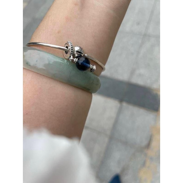 mặt dây chuyền quả cầu màu xanh cho vòng đeo tay tự làm