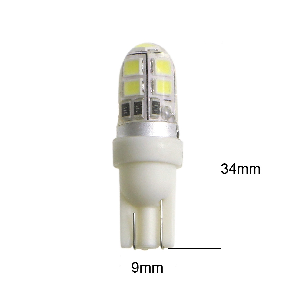 KEIN 1 CÁI W5W LED t10 9smd Đèn xe 194 2835 Đèn tín hiệu chiếu sáng nội thất Đèn biển số 12V yellow red white blue red crystal blue