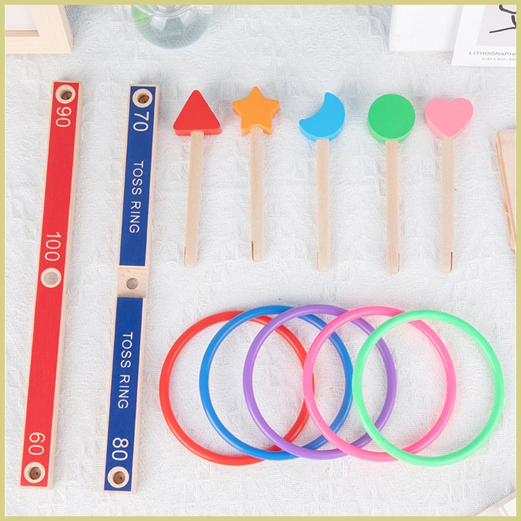 Bộ Trò Chơi Ném Vòng Ngoài Trời / Trong Nhà / Ngoài Trời Siêu Bền Vui Nhộn Cho Người Lớn Và Trẻ Em