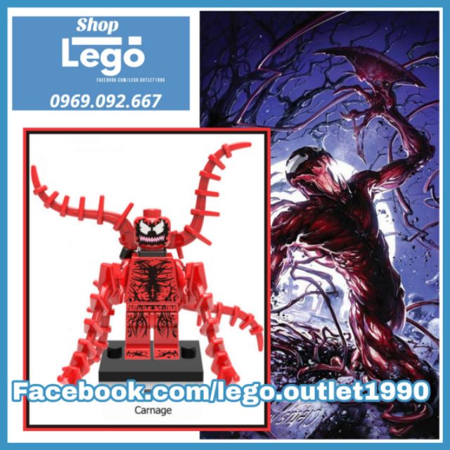 Xếp hình Jual Carnage Lego Minifigures Xinh Xh659