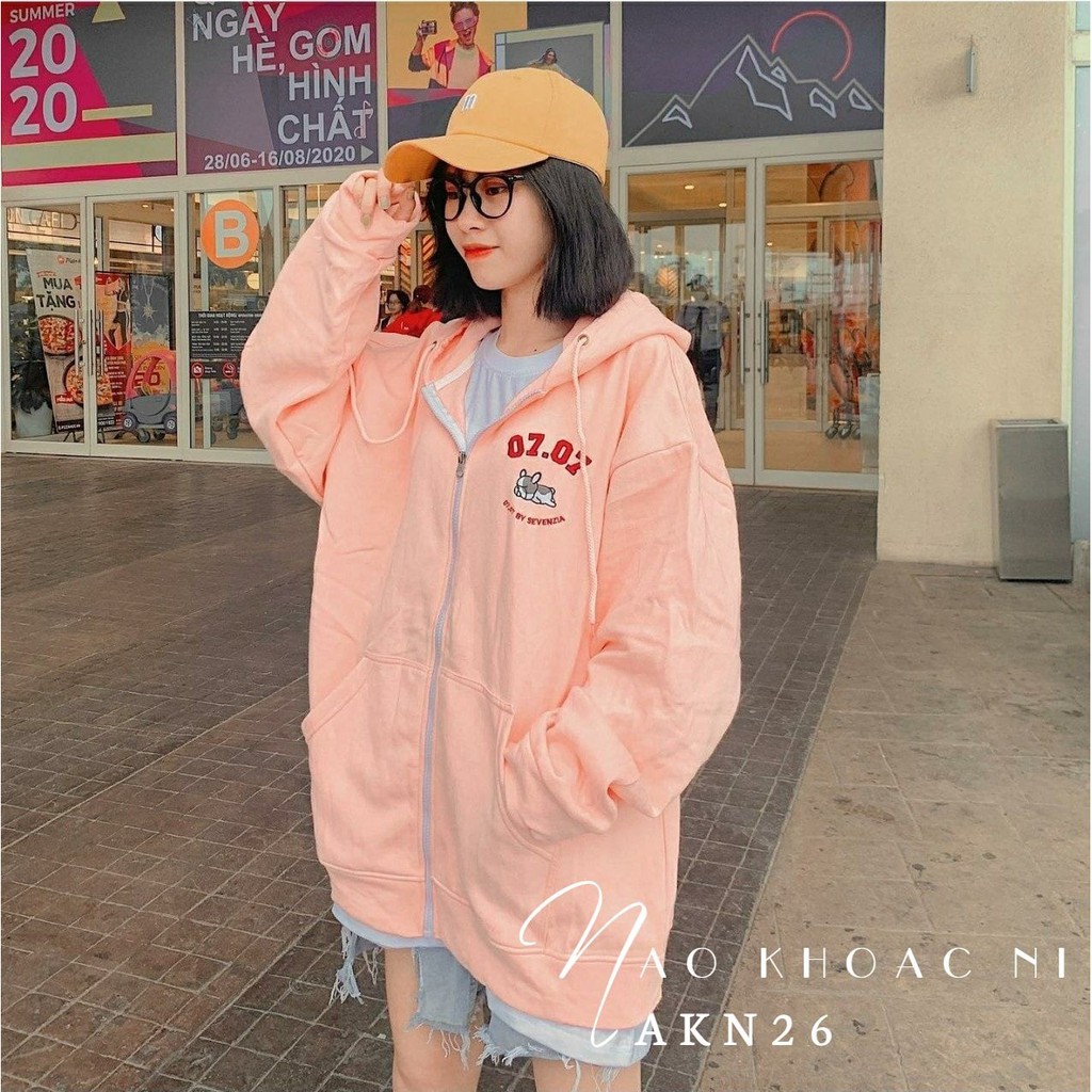 ÁO KHOÁC NỈ DÂY KÉO NAM NỮ UNISEX THÊU CÚN 0707 CỰC HOT AKN26 ⚡FREESHIP⚡100% ẢNH THẬT⚡ NN CHUYÊN SỈ - NN STORE
