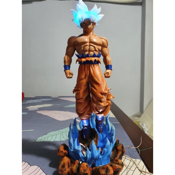 Mô hình đồ chơi nhân vật phim hoạt hình dragon ball hình goku ultra instinct 30cm