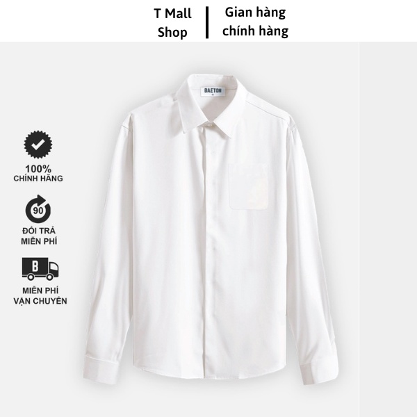 áo sơ mi nam nữ tay dài form rộng Hàn Quốc trắng dài tay đi học đi chơi unisex basic lụa mịn mát - T Mall shop