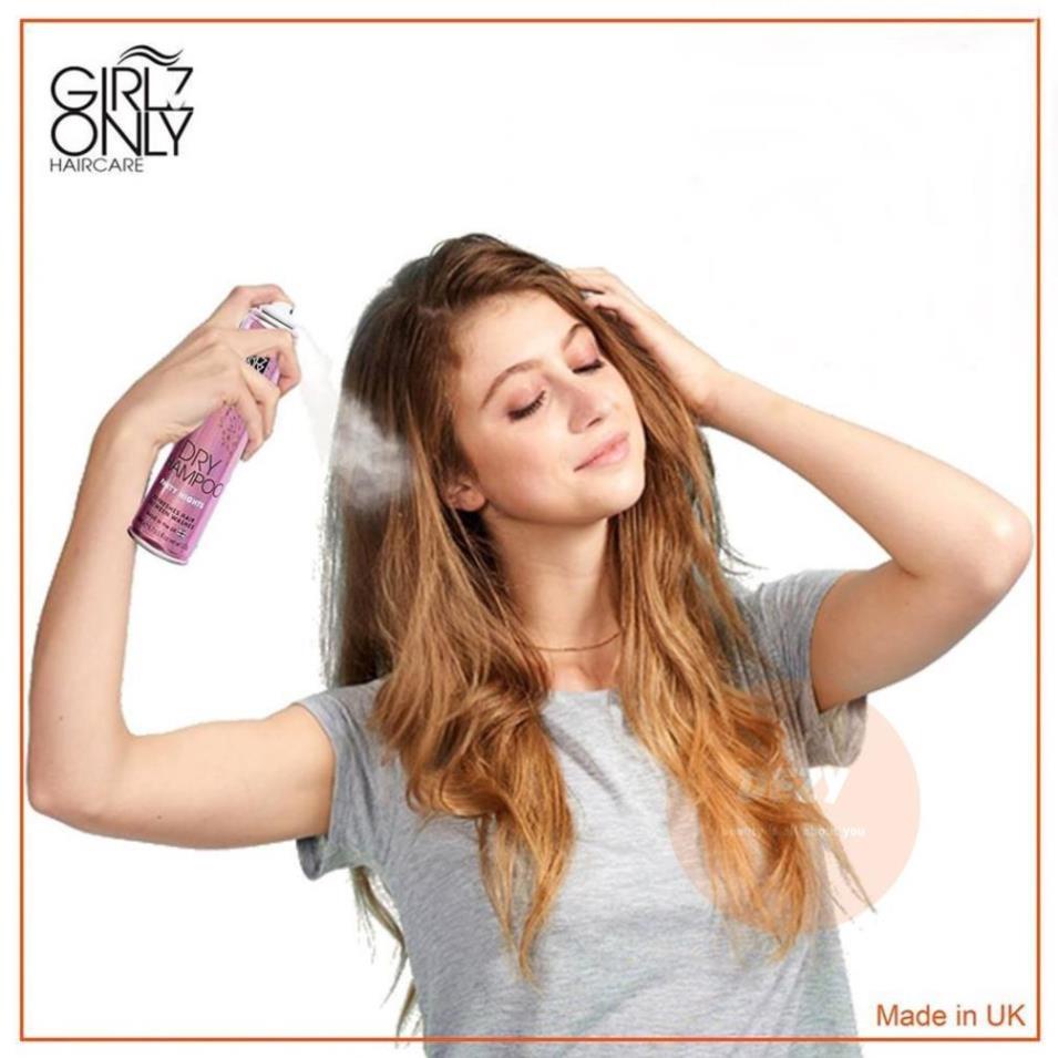 Dầu Gội Đầu Khô Girlz Only Dry Shampoo 200ml Dưỡng Tóc Phồng Tóc Cho Da Dầu Nam Nữ - Dezy
