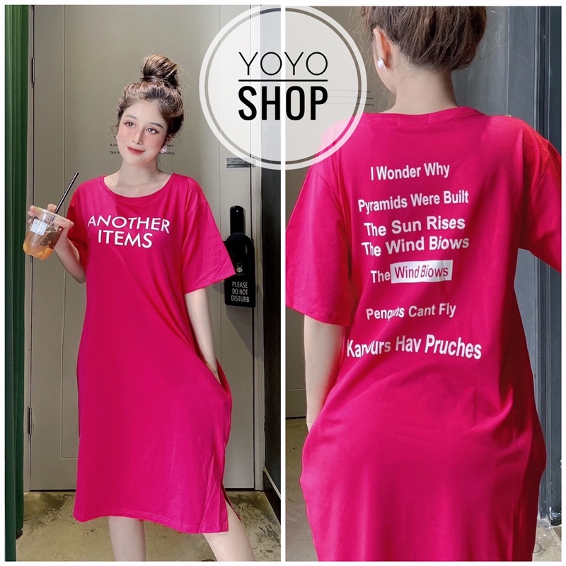 Đầm bigsize dáng suông thun thái form từ 50-70kg | BigBuy360 - bigbuy360.vn