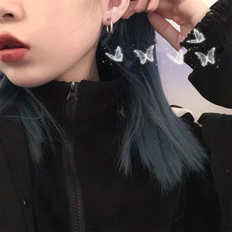 Khuyên Tai Tròn Bằng Thép Titan T44Bb24Bb Thời Trang Hàn Quốc Đơn Giản