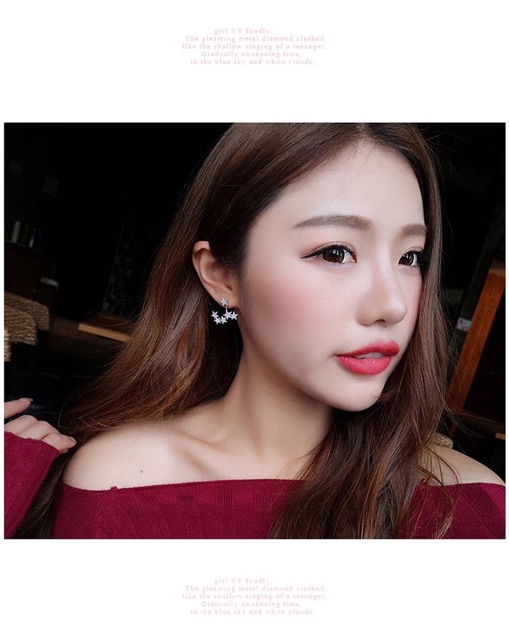 Bông tai ngôi sao, chùm sao bạc 925 kiểu lạ sang chảnh cực hay