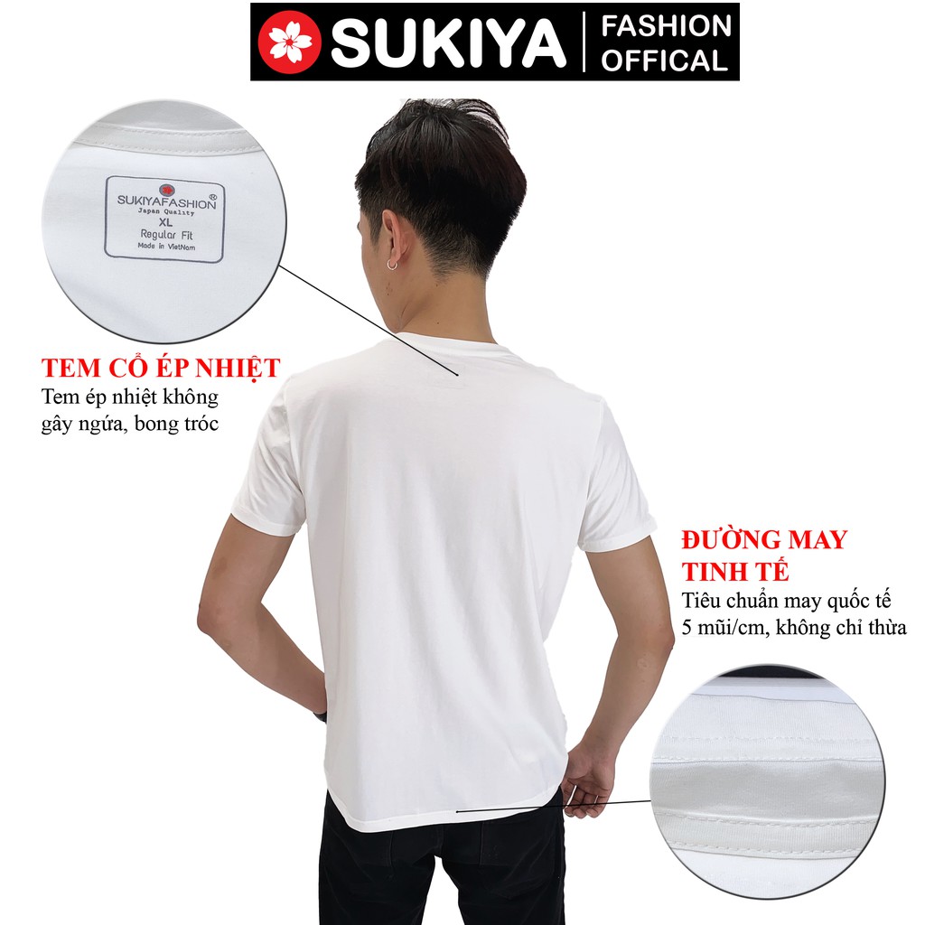 Áo thun nam cổ tròn SUKIYA Japan Quality AT03