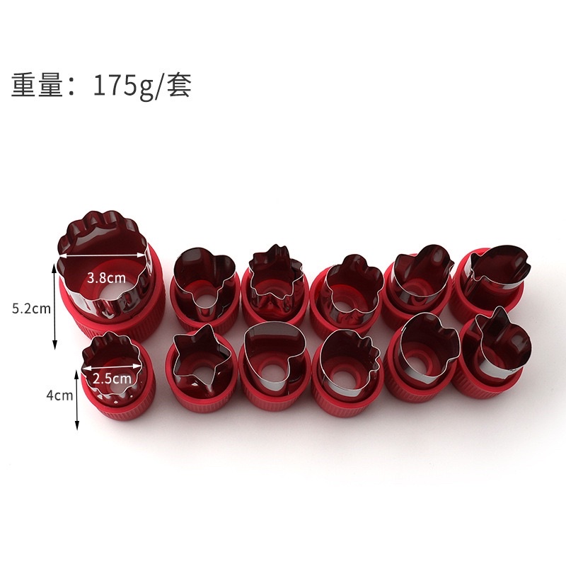 Bộ khuôn cắt tỉa rau củ quả hoạt hình