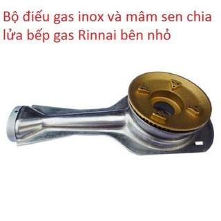 Mua Bộ điếu gas inox và mâm sen chia lửa bếp gas Rinnai RV-365  460  367  375  377  577  770  870  970 (bên nhỏ)