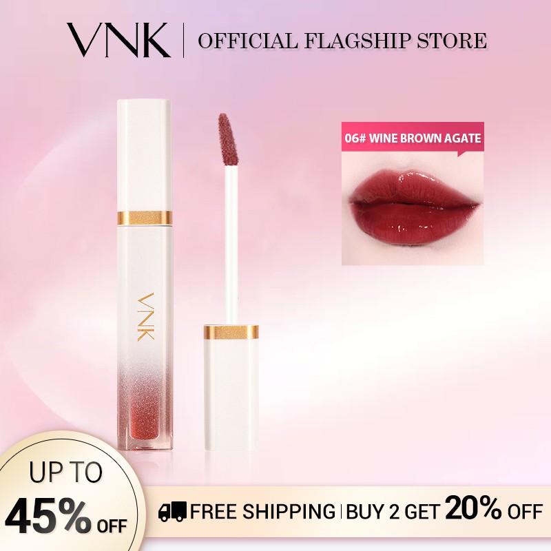 (Hàng Mới Về) Son Môi Dạng Lỏng Màu Sắc Tươi Tắn Bóng Bẩy