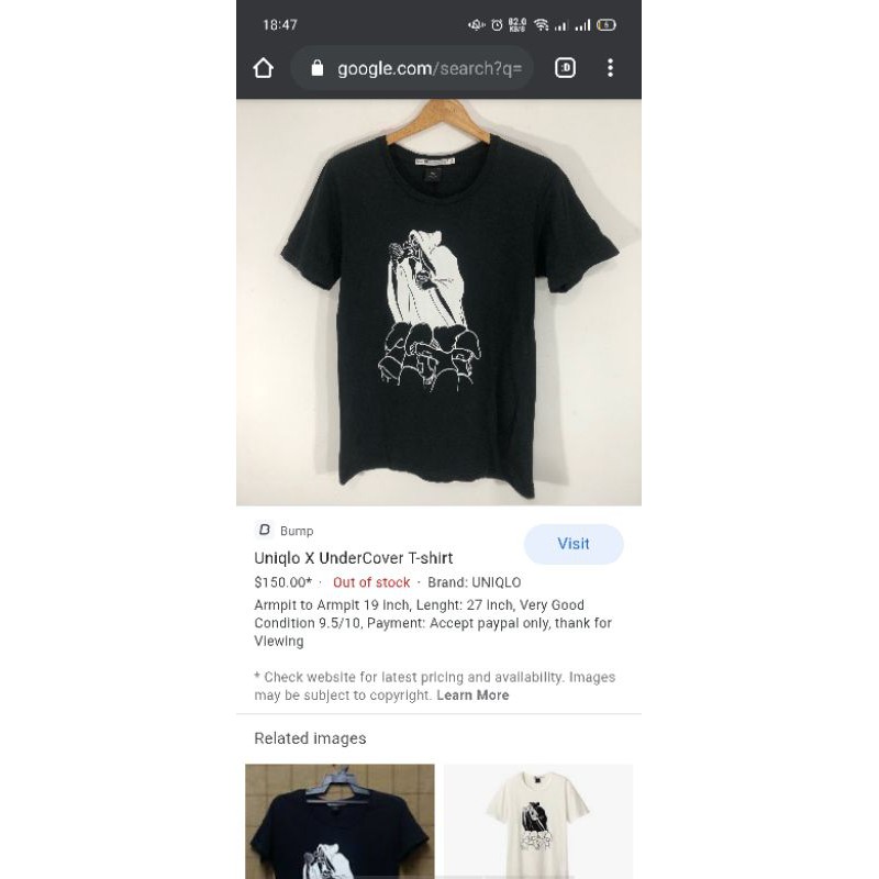 Áo thun uniqlo x undercover real authentic chính hãng áo phông unisex nam nữ