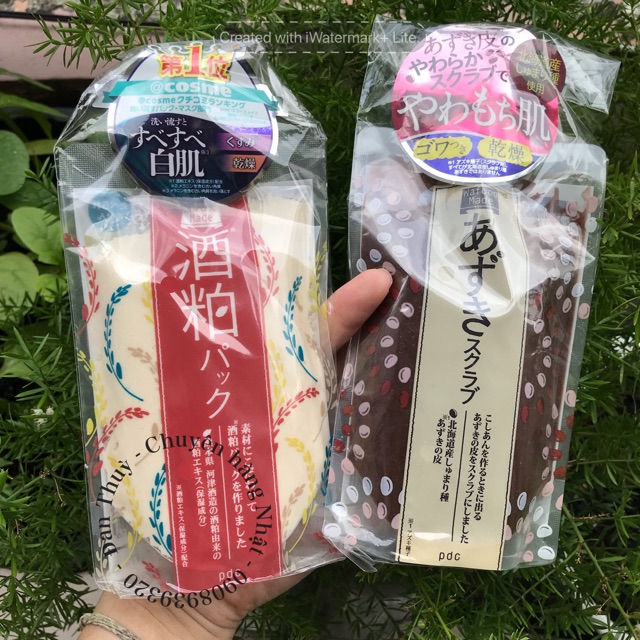 💥MASK HOT NHẤT HIỆN NAY - Mặt nạ rửa PDC bã sake tươi và đậu đỏ