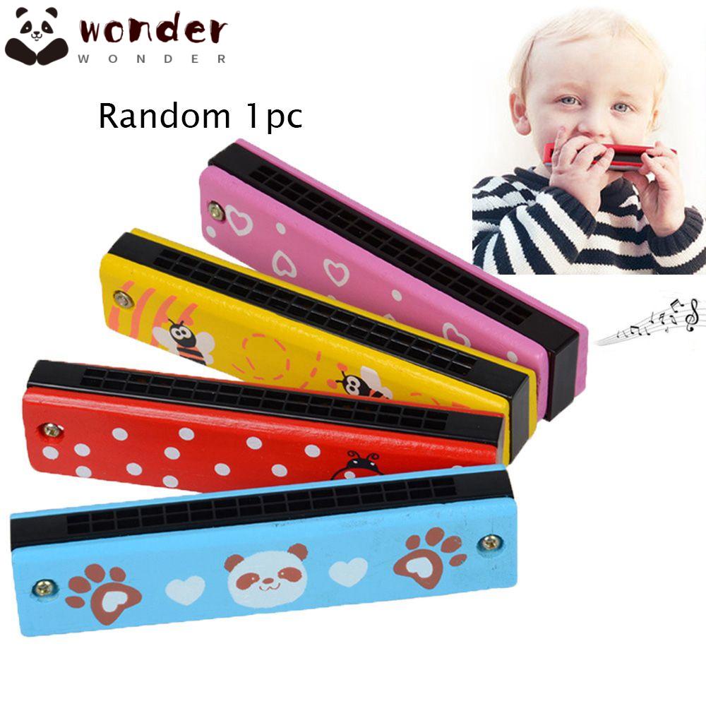 Kèn harmonica chất liệu gỗ + kim loại cho trẻ