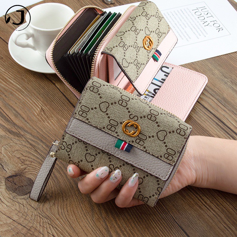 KAITIFEI Ví ngắn mini cầm tay đẹp da gập cao cấp hợp thời trang trẻ trung cho nữ