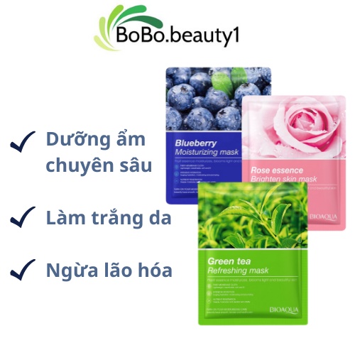 Mặt nạ giấy dưỡng da dưỡng trắng cấp ẩm Bioaqua nội địa Trung (mẫu mới) | BigBuy360 - bigbuy360.vn