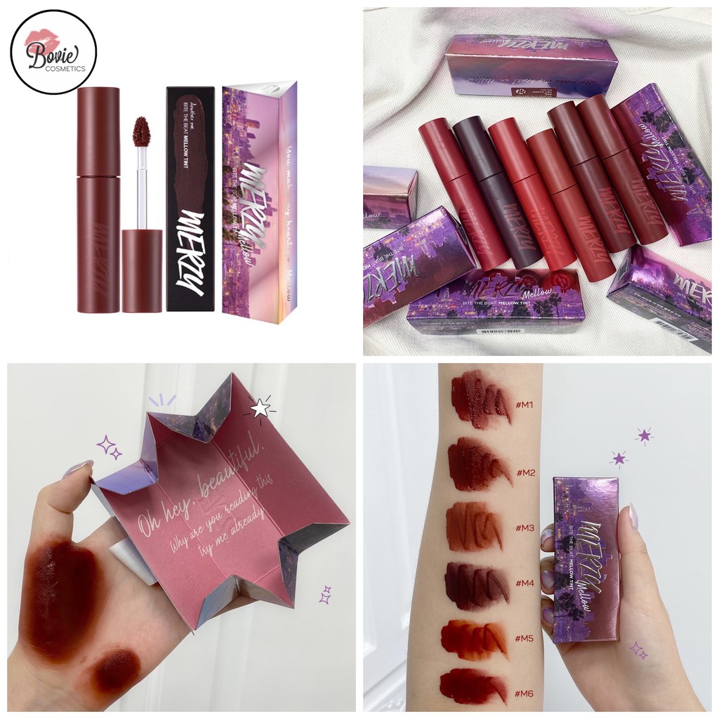 Son kem Merzy Dreamy Late Night / Merzy Bite The Beat Mellow Tint M5 M6 M11 M13 M15 M16 M17