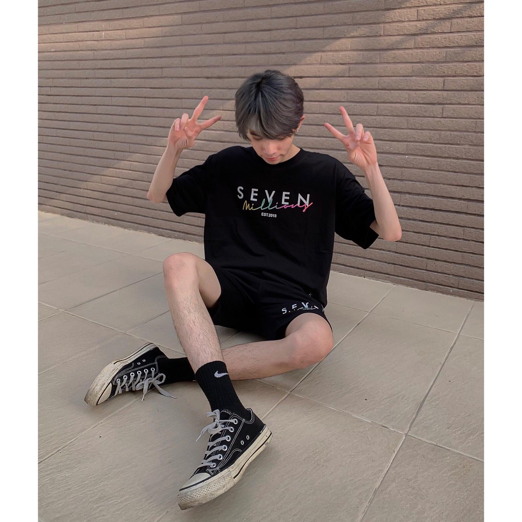 Áo thun 7millions Multicolor - Đen | BigBuy360 - bigbuy360.vn