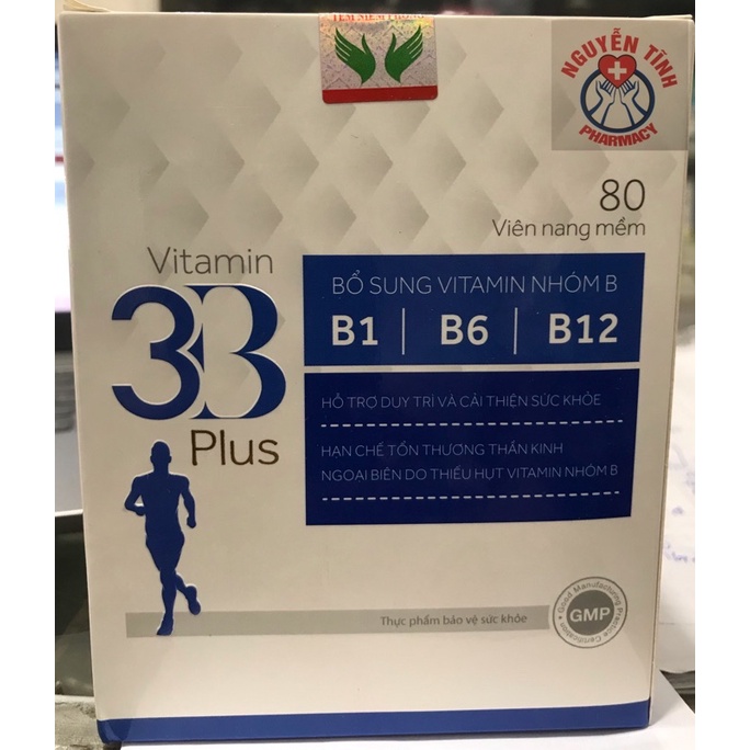 Vitamin 3B Plus hộp 80 viên
