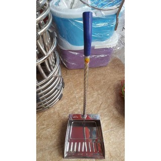 Ky rác inox cán dài