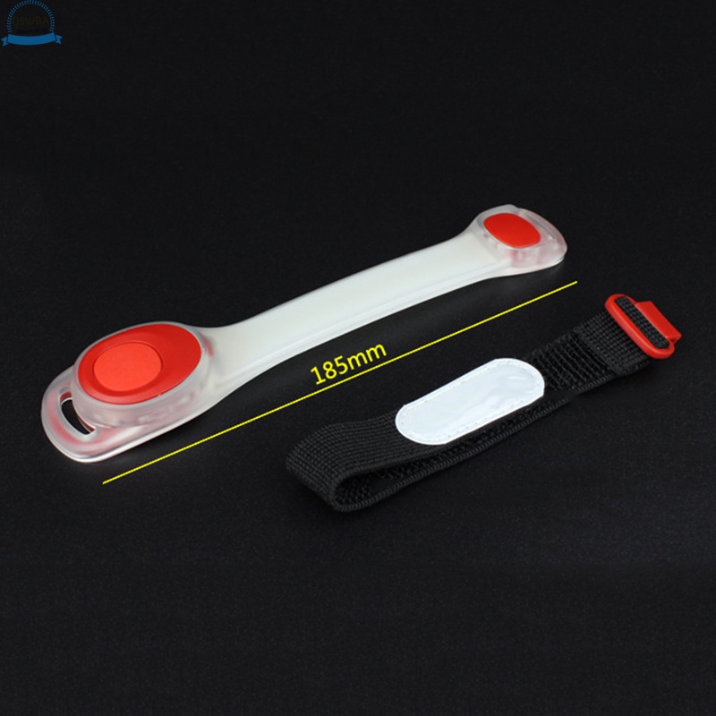 Dây đeo cổ tay chạy bộ ban đêm bằng silicone có đèn LED phản quang điều chỉnh được chống thấm nước