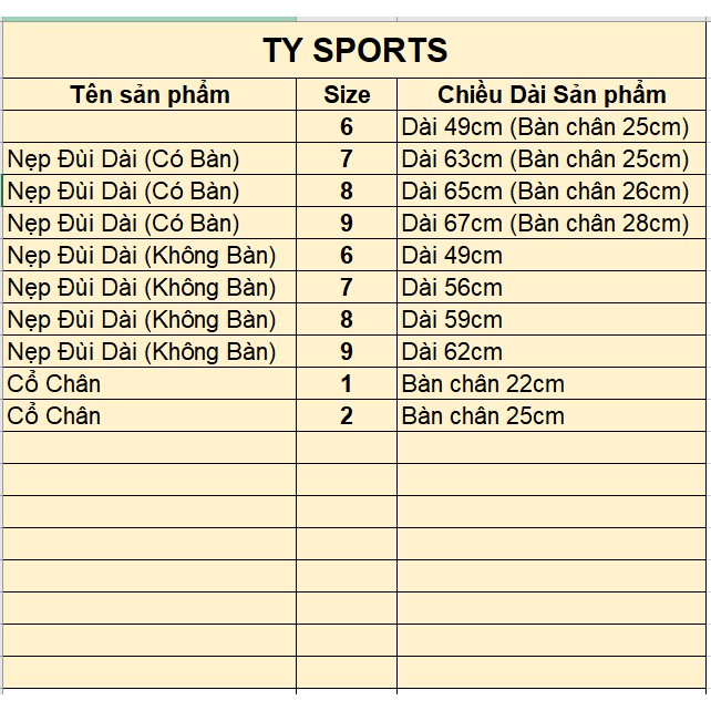 ✅ Nẹp Chống Xoay Dài (Có Bàn)- Ty Sport, Gia Hưng Vina, Hoặc Tương Đương VT0262