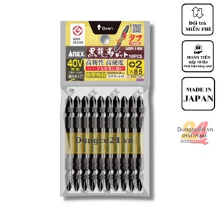 [ made in japan ] mũi vít 2 đầu có từ tính Anex ABR-14M+2x65/85/110 Nhật Bản (giá 1 mũi)