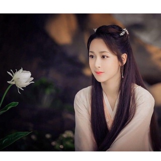 Khuyên tai cổ trang cosplay cẩm mịch phụ kiện hương mật tựa khói sương có sẵn bằng kim loại mạ
