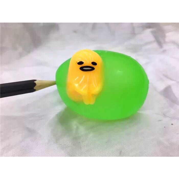Đồ chơi Squishy Gudetama Bóp Trút Giận màu mè trứng lưới giải tỏa căng thẳng mô phỏng giống thật mềm mịn