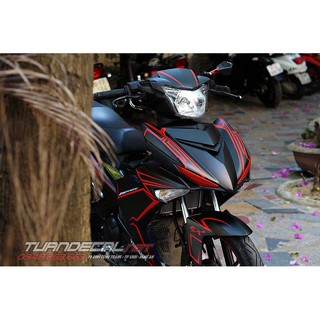 Tem Trùm Exciter 150 Light đen đỏ