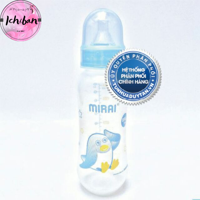 Bình sữa Mirai Kids - van chống sặc 250ml