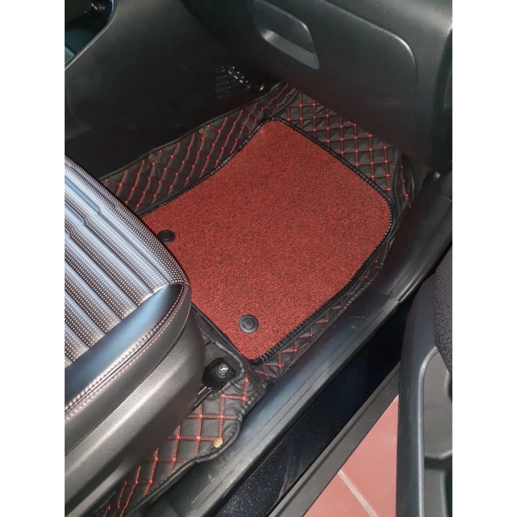 Lót sàn 5D 6D da cao cấp cho Kia Sonet 2022 chống nước không mùi trải kín sàn xe